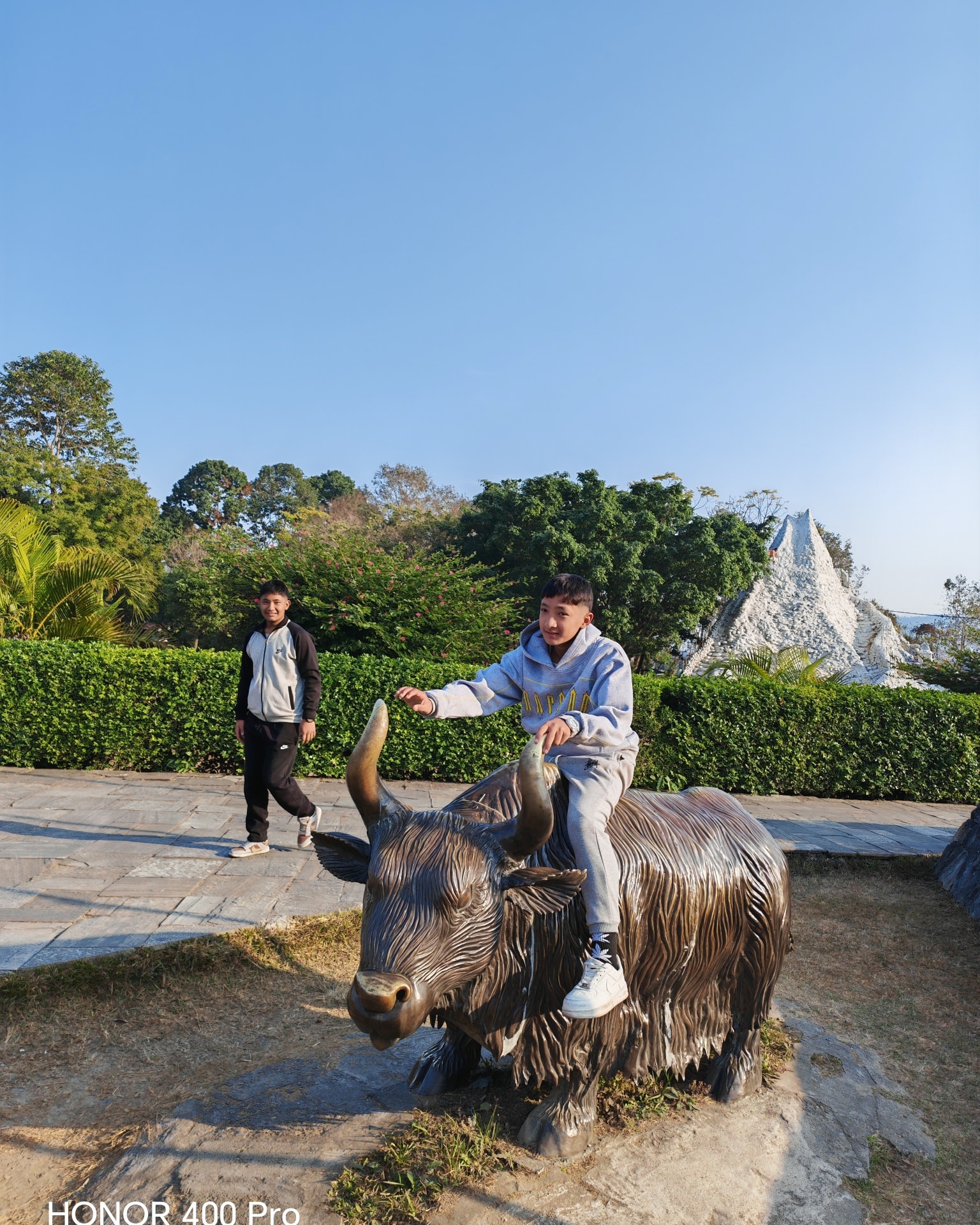 Students on sightseeing around Begnas Lake. Rowing to Taal Barahi was fun filled experience!!